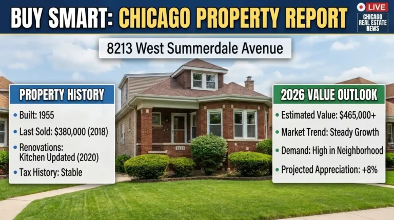 8213 West Summerdale Avenue Chicago Property History & 2026 Value