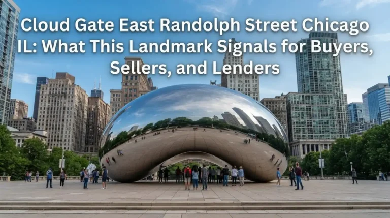 Cloud Gate East Randolph Street Chicago IL What This Landmark Signals for Buyers, Sellers, and Lenders