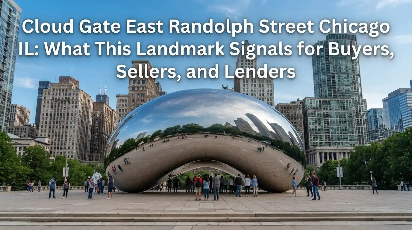 Cloud Gate East Randolph Street Chicago IL What This Landmark Signals for Buyers, Sellers, and Lenders
